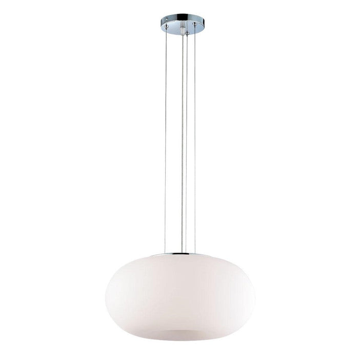 Eurofase Pop 3-Light Pendant, Chrome/Opal White - 12895-052