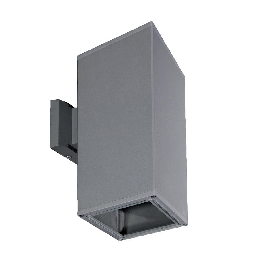 Eurofase Outdoor 50W Square Wall Mount, Grey/Clear - 19209-012