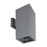 Eurofase Outdoor 75W Square Wall Mount, Grey/Clear - 19210-018