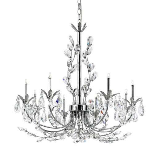 Eurofase Giselle 8-Light Chandelier, Chrome/Clear - 19393-018