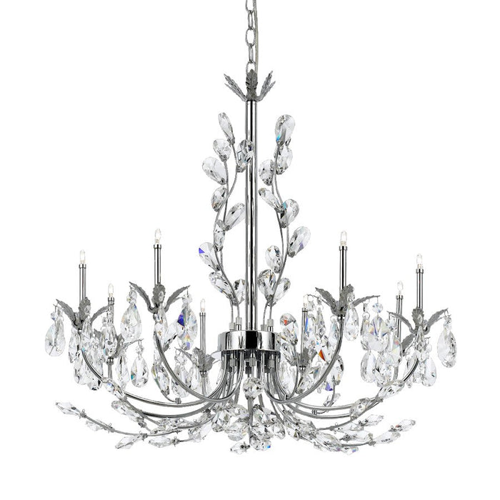 Eurofase Giselle 8-Light Chandelier, Chrome/Clear - 19393-018