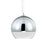 Eurofase Chromos 1-Light Small Pendant, Chrome/Chrome/Clear - 20453-015