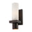 Eurofase Pillar 2-Light Wall Sconce, Oil Rubbed Bronze/Opal White - 23277-014