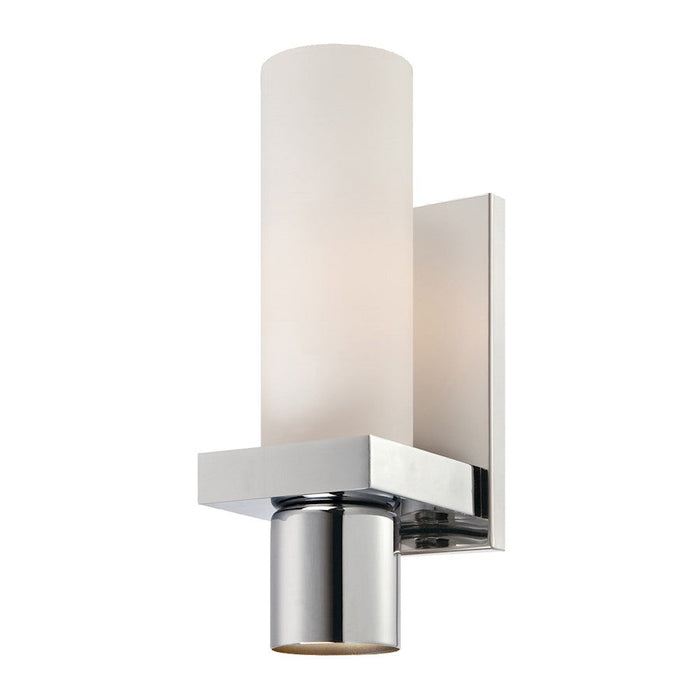 Eurofase Pillar 2-Light Wall Sconce, Chrome/Opal White - 23277-038