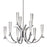 Eurofase Cromo 9-Light Chandelier, Polished Chrome/Clear - 25634-013