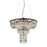 Eurofase Rosalia 9-Light Pendant, Antique Silver/Clear - 25649-017