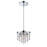 Eurofase Opa 4-Light Round Convertible Pendant, Chrome/Clear - 26374-017