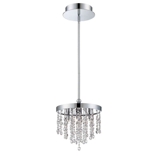 Eurofase Opa 4-Light Round Convertible Pendant, Chrome/Clear - 26374-017