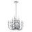 Eurofase Vice 9-Light Chandelier, Chrome/Clear - 26390-017