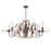 Eurofase Briggs 12-Light Oval Chandelier, Oil Rubbed Bronze/White - 27998-014