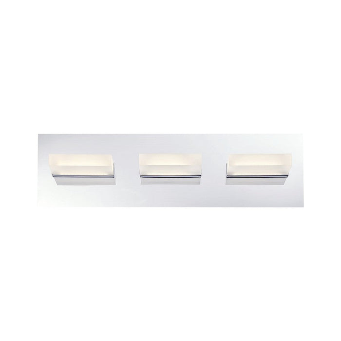 Eurofase Olson 3-Light LED Bathbar, Chrome/Frosted - 28020-011