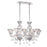 Eurofase Gloria 10-Light Chandelier, Chrome/Clear - 28051-015