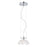 Eurofase Caramico 1-Light Pendant, Chrome/Clear - 28136-019