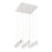 Eurofase Patruno 9-Light LED Chandelier, Matte White/Frosted - 28170-013