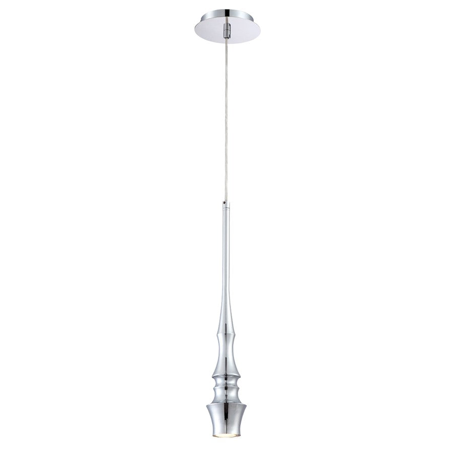 Eurofase Sano 1-Light Pendant, Chrome/Chrome - 28405-017