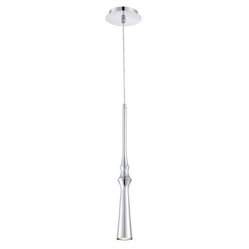 Eurofase Cani 1-Light Pendant, Chrome/Chrome - 28407-011