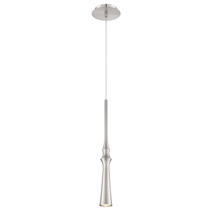 Eurofase Cani 1-Light Pendant, Satin Nickel/Satin Nickel - 28407-028