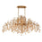 Eurofase Campobasso 10-Light Oval Chandelier, Gold/Clear/Amber - 29061-013