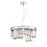 Eurofase Lumino 8-Light Chandelier, Chrome/Clear - 29078-011