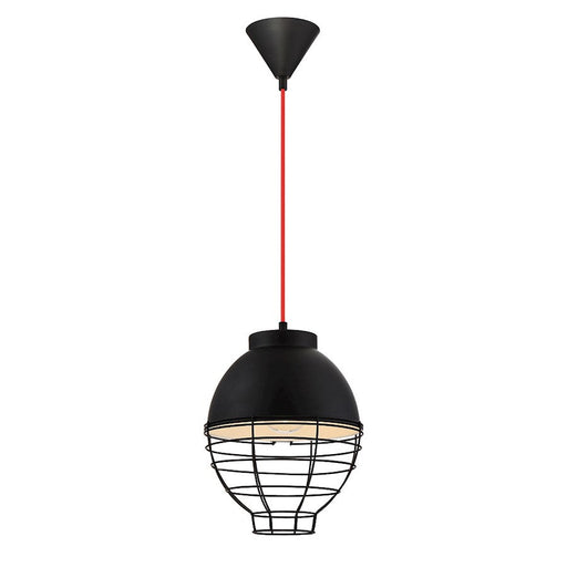 Eurofase Brampton 1-Light Pendant, Black/Black - 30013-032