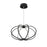 Eurofase Leggero 8-Light LED Pendant, Black/Frosted/Black - 30035-034