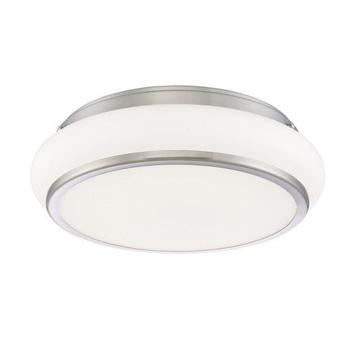 Eurofase Muir 1-Light Large LED Flushmount, Satin Nickel/Opal White - 30141-018