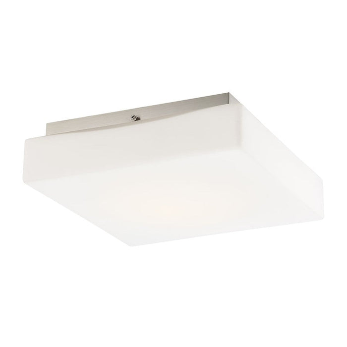 Eurofase Monti 1-Light Large LED Flushmount, Satin Nickel/Opal White - 30169-012