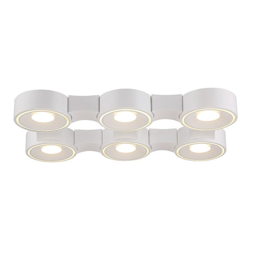 Eurofase Stavro 6-Light Surface Mount, White - 30278-011