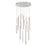 Eurofase Santana 18-Light LED Chandelier, Satin Nickel/Satin Nickel - 31445-025