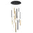 Eurofase Santana 18-Light LED Chandelier, Multi Color/Multi Color - 31445-045