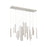 Eurofase Santana 18-Light Linear LED Chandelier, Nickel/Nickel - 31446-023