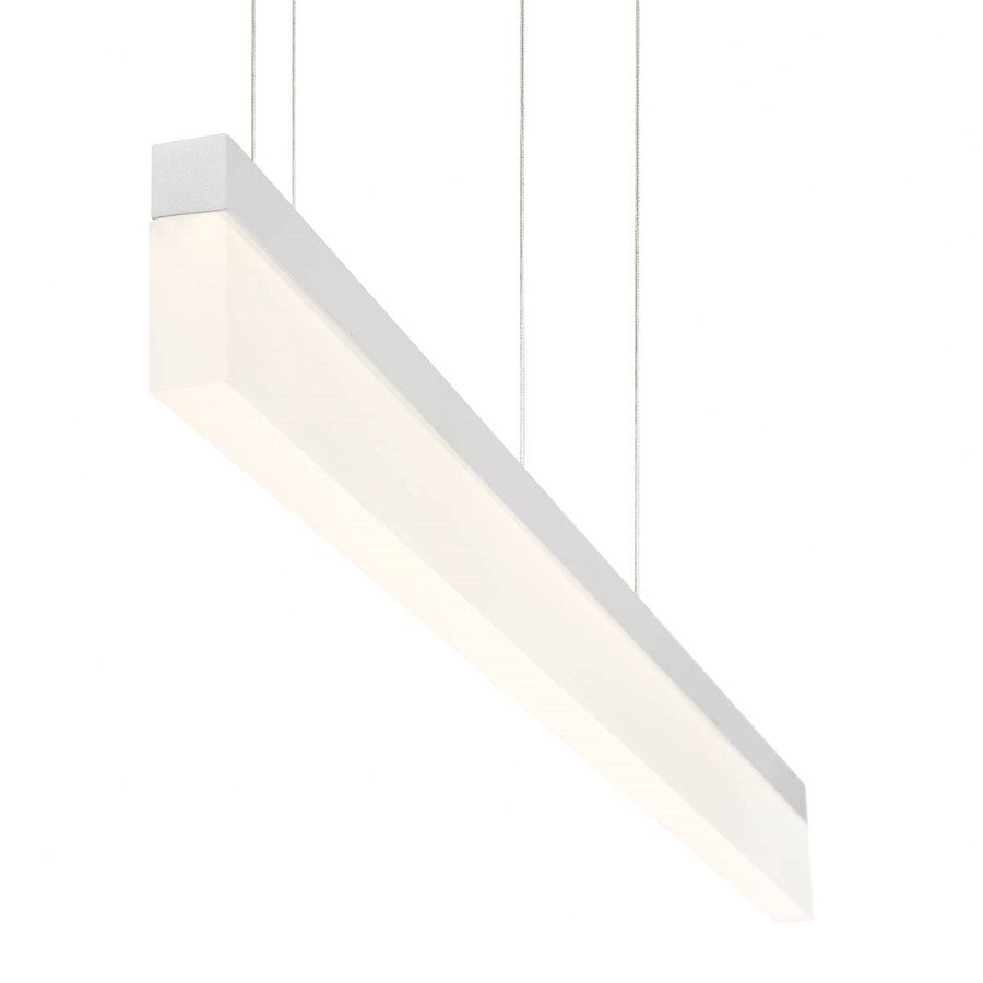 Eurofase Tunnel Small Linear LED Pendant, White/Frosted - 31467-023