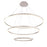 Eurofase Spunto Three-Tier LED Chandelier, Silver/Opal White - 31474-016