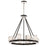 Eurofase Barile 8-Light Linear Chandelier, Chrome/Black/Clear - 31652-018