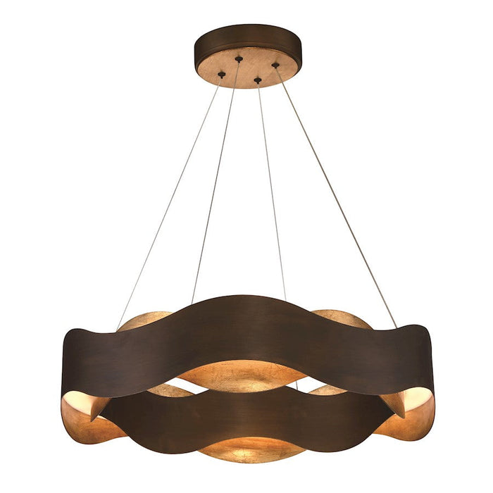 Eurofase Vaughan Medium LED Chandelier, Bronze/Bronze/Gold - 31783-019