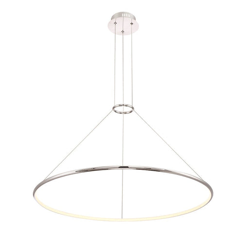 Eurofase Valley Large LED Pendant, Chrome/Opal White - 31860-017