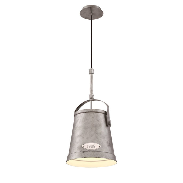 Eurofase Turin 1-Light Small Pendant, Antique Silver - 31870-016