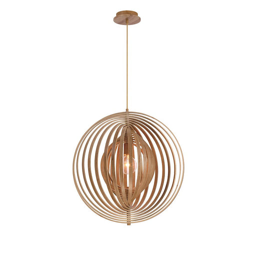 Eurofase Abruzzo 1-Light 23" Large Pendant, Natural Wood - 31872-010