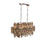 Eurofase Vienna 16-Light Oval Chandelier, Chrome/Amber - 31892-018