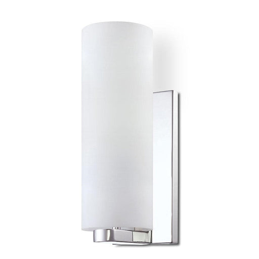 Eurofase Pilos 1-Light Small LED Wall Sconce, Chrome/Opal White - 33229-010