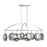 Eurofase Havendale 8-Light Oval Chandelier, Polished Nickel/Mercury - 33713-014