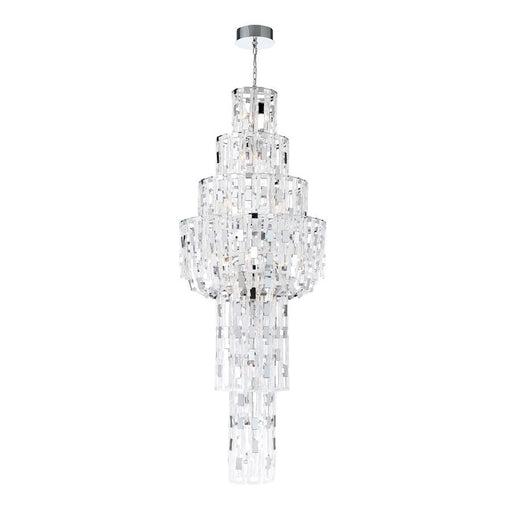 Eurofase Viviana 26-Light Chandelier, Chrome/Clear - 33741-017