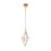 Eurofase Verdino Small LED Pendant, Rose Gold/Clear - 33757-018