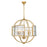 Eurofase Manilow 8-Light Chandelier, Brass/Clear - 33848-020