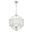 Eurofase Manilow 6-Light Chandelier, Polished Nickel/Clear - 33849-010