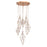 Eurofase Verdino 25" Round Chandelier, Rose Gold/Seeded Glass - 34041-017