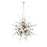 Eurofase Bonazzi 12-Light Chandelier, Chrome/Smoke/Clear/Frosted - 34084-021