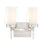 Eurofase Manchester 2-Light Wall Sconce, Satin Nickel/Clear/Opal - 34092-026