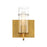 Eurofase Pista 1-Light Wall Sconce, Gold/Clear - 34133-043