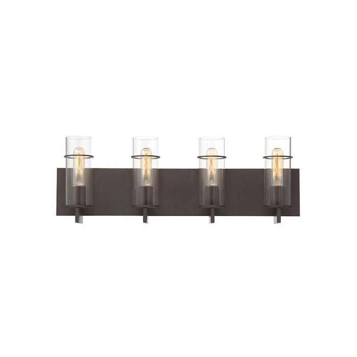 Eurofase Pista 4-Light Bathbar, Bronze/Clear - 34135-020